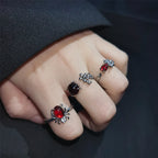 Y2K Gothic Irregular Stone Animal Ring