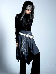 Vintage Print Retro Harajuku Skirt