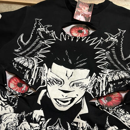 Japanese Hip Hop Graphic Cotton T-shirt