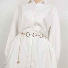 Gold Gothic Chain Moon Sun Metal Belt