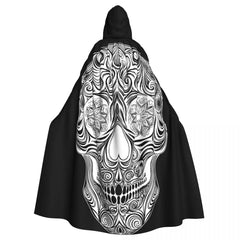 Skeleton Long Hooded Cloak