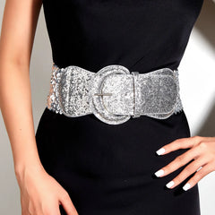 New Gothic PU Leather Wide Belt