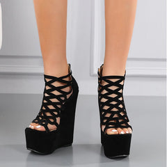 Summer Platform Open Toe High Heel Gothic Boot