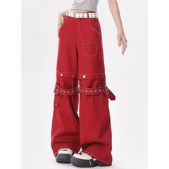 Grunge Baggy Straight Pants