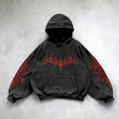 Gothic Dark Retro Pullover Hoodie