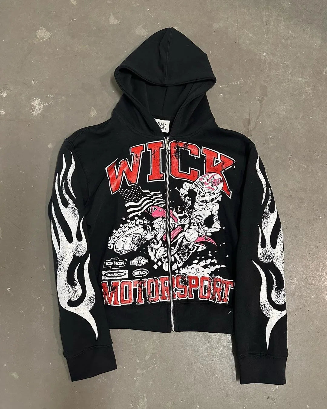 Gothic Printed Pattern Pullover Hoodie
