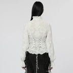 Gothic Flare Sleeve Chiffon Blouse