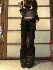 Korean Gothic Grunge Cargo Pant