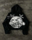 Gothic Retro Graphic Print Hoodie