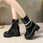 Winter Chunky Platform Punk Gothic Lace Up Boot