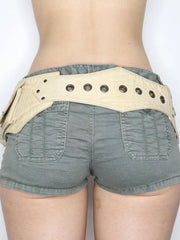 Vintage Gothic Big Pockets PU Leather Belt