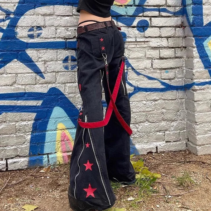 Star Print Straight Pants Main image