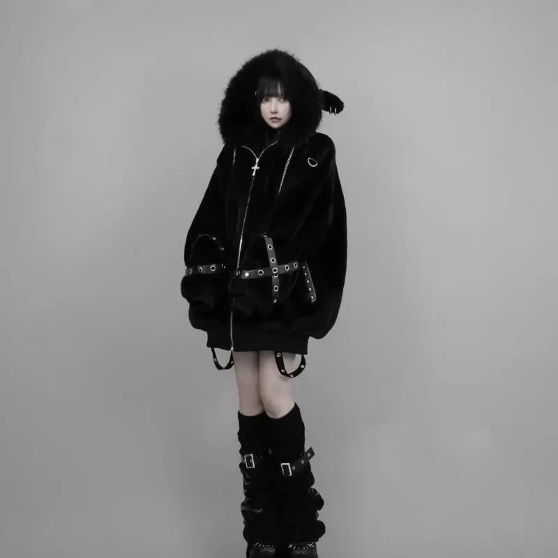 Street Style Hooded Coat Secondary image