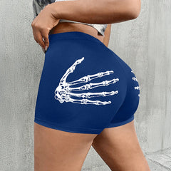 Skeleton Hands Print Short