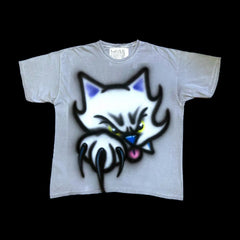 Gothic Cartoon Graphic Cotton Oversized T-shirt