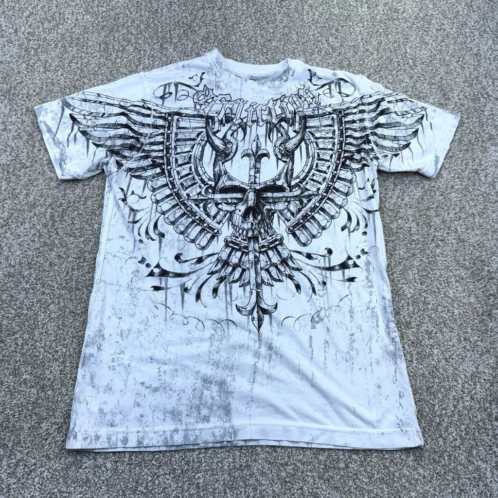 Gothic Graphic Oversized Cotton T-shirt