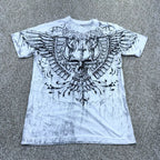 Gothic Graphic Oversized Cotton T-shirt