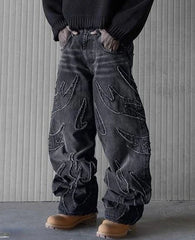 Distressed Gothic Retro Baggy Pant