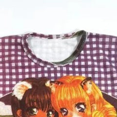 Cartoon Character Graphic Cotton T-shirt