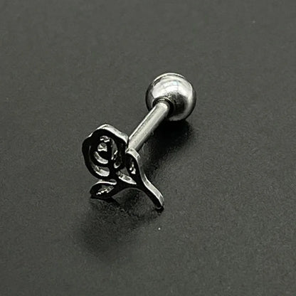 Titanium Steel Butterfly Rose Bee Tongue Ring