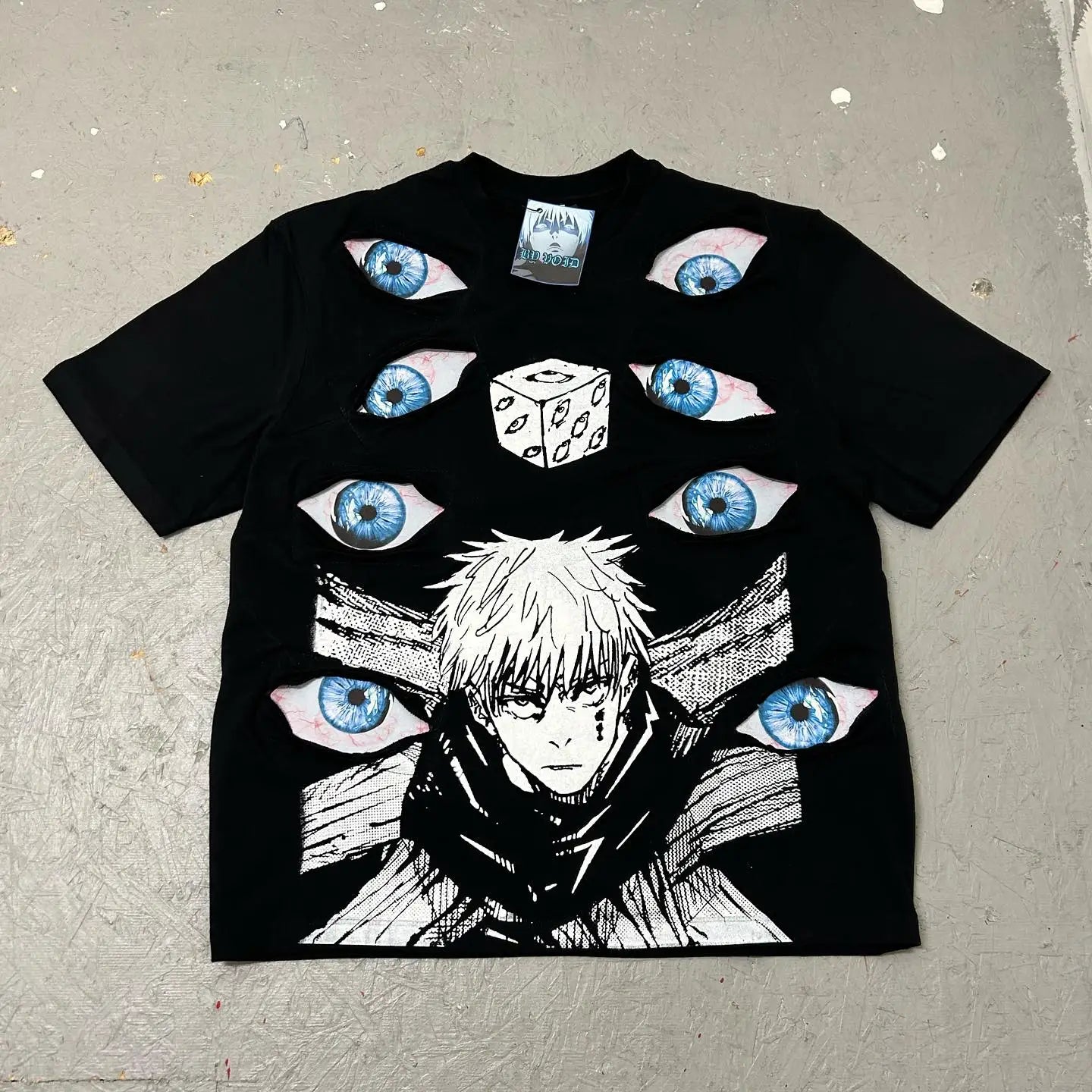 Japanese Hip Hop Graphic Cotton T-shirt Main image