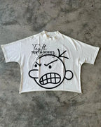 Gothic Cartoon Graphic Cotton Oversized T-shirt