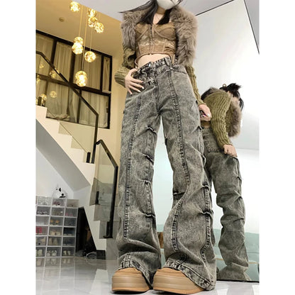 Grey Gothic Vintage 90s Aesthetic Pant