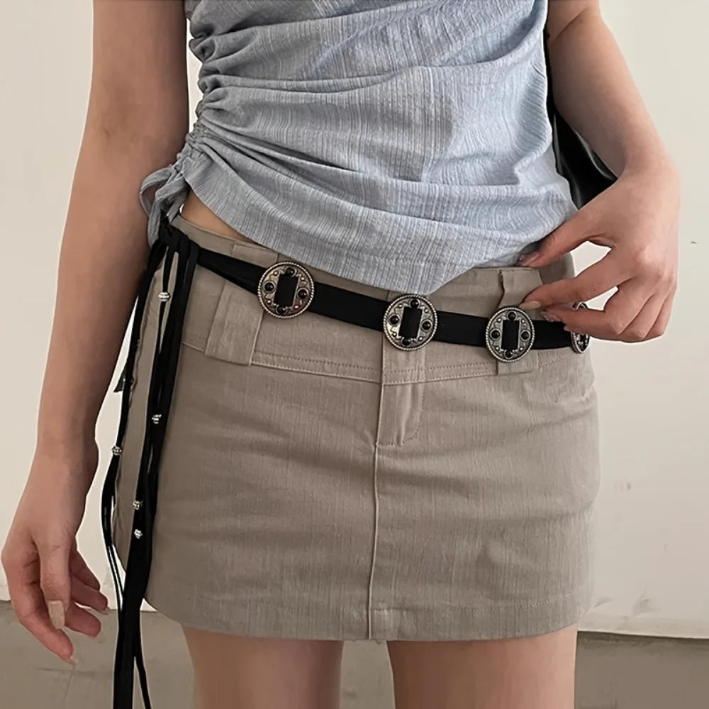 Vintage Gothic Coin Braided Sash Belt