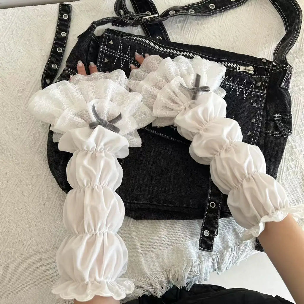 Gothic Lace Bow Glove