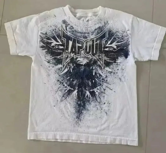 Letter Print Oversized Cotton T-shirt