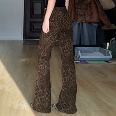 Leopard Print Gothic Skinny Pant