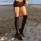 Women Punk 10 CM Platform Chunky Gothic Boot