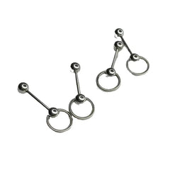 Circle Buckle Stainless Steel Chain Tongue Ring