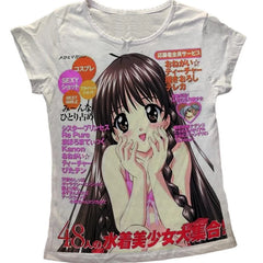 Punk Letter Print Sleeveless Cotton T-shirt