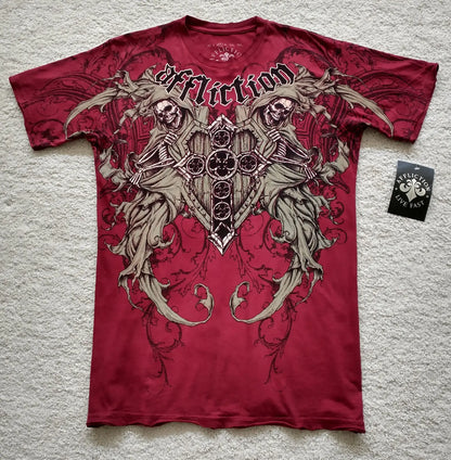 Double Eagle Chain Print Cotton T-shirt