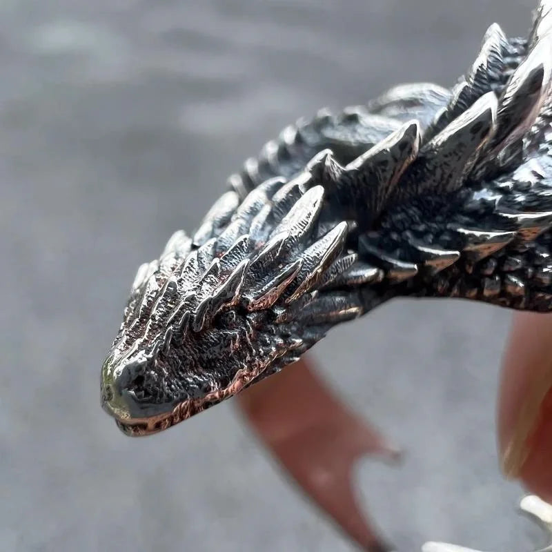 Dragon Pterosaur Wings Gothic Ring