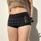 Cyber Goth Punk Style Shorts
