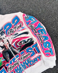 Gothic Racer Graphic Zip Hoodie