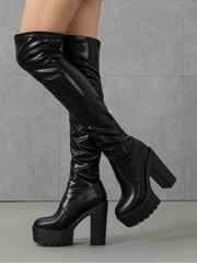 Autumn Winter Platform Gothic Pole Dance Boot