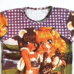 Cartoon Character Graphic Cotton T-shirt