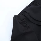 Gothic Ruffle Short Sleeve Blouse