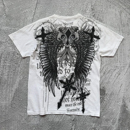 Graphic Print Oversized Cotton T-shirt