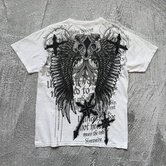 Graphic Print Oversized Cotton T-shirt