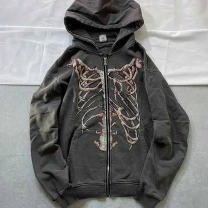 Gothic Eyes Print Sports Hoodie