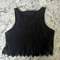 Y2K Vintage Black Tank Crop T-shirt