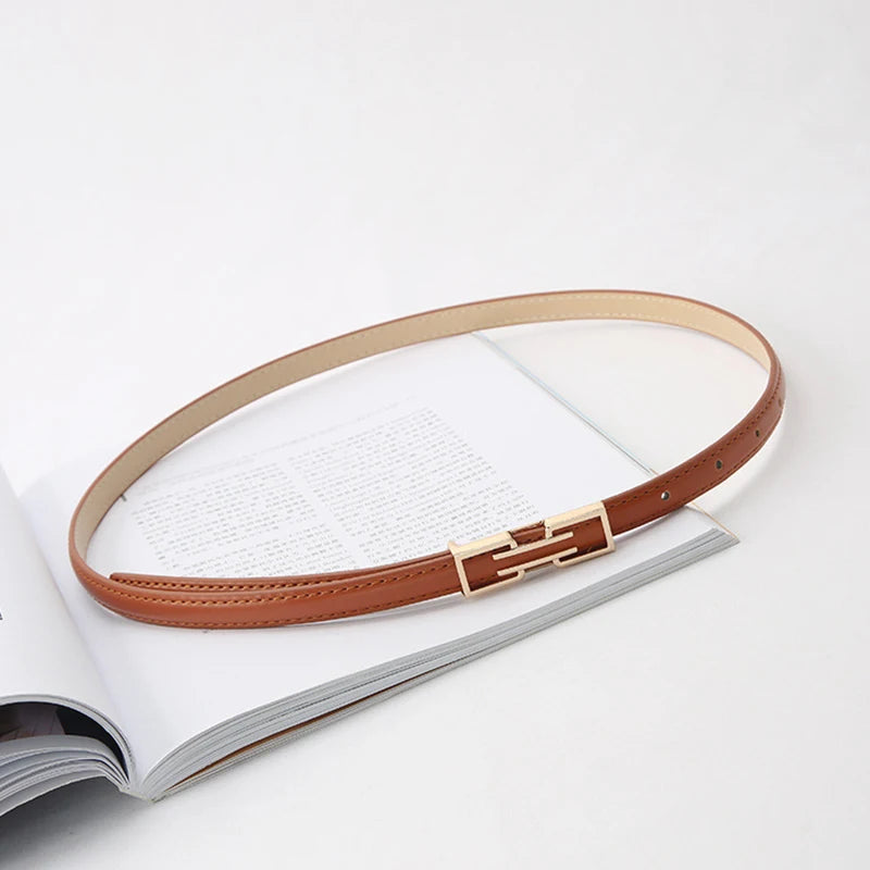 PU Gothic Leather Pin Buckle Belt