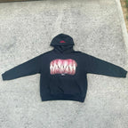 Gothic Teeth Graphic Pullover Hoodie