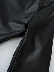 Slim Fit Fringed Biker Jacket