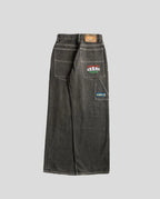 Hip Hop Gothic Punk Embroidery Denim Pant