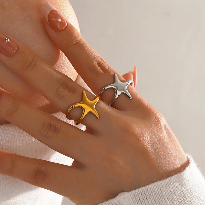 Fashion Starfish Gothic Ring Main image